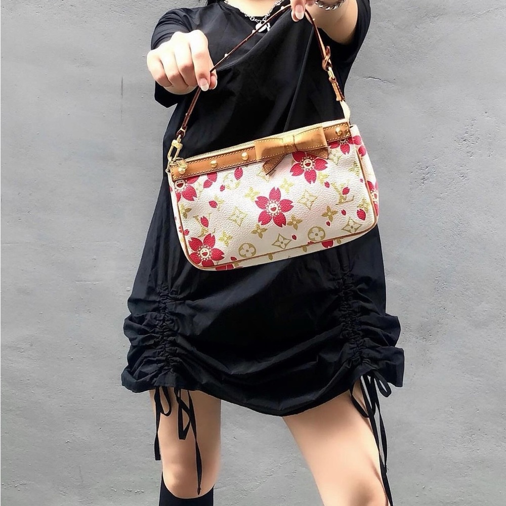 LOUIS VUITTON Murakami cherry blossom pochette